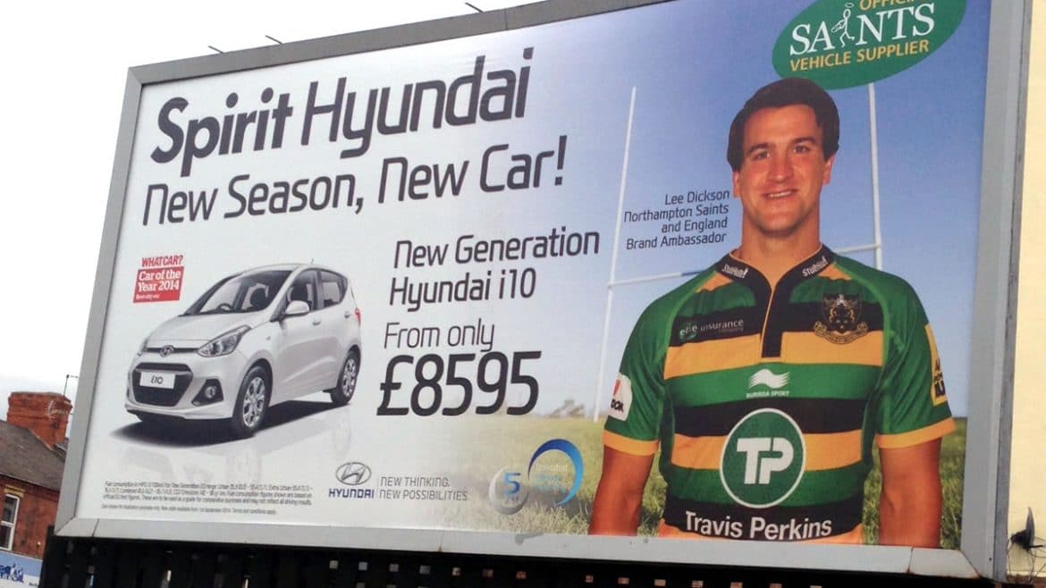 Poster campaign for car dealer